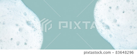 Bubble foam soap shampoo cleanser or detergent background 83648296