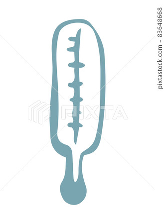 Thermometer for measuring temperature. Vector drawing Thermometer for measuring temperature. Vector drawing 83648668