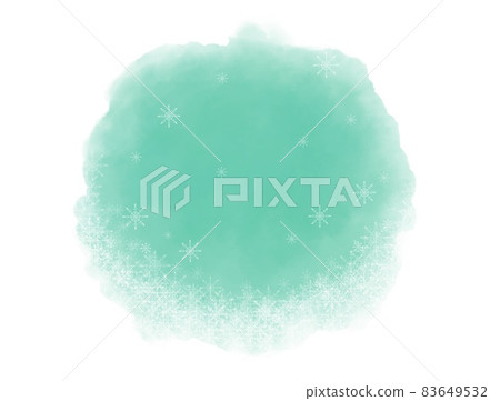 Snow crystal frame 83649532