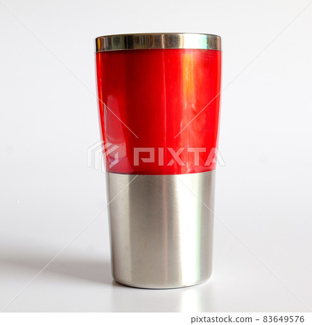 Red colour stainless steel tumbler for cold and hot storage cup. 83649576