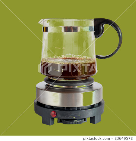 Coffee Pot on electric stainless steel stove or multi funtional coffee stove.kitchenware Coffee Pot on electric stainless steel stove or multi funtional coffee stove.kitchenware 83649578