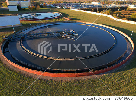 Sewage Treatment Plant. Wastewater Treatment Water Use.  83649669