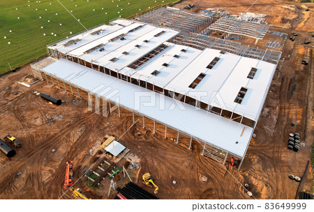 Warehouse Construction from metal structure. 83649999