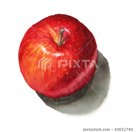 模擬水彩蘋果 83652740
