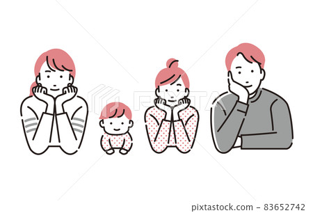People cheeks family People cheeks family 83652742