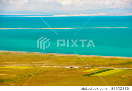 青海湖，青海省，中國，中國最大的鹹水湖 83652816