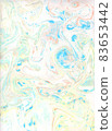 Light blue and green marbling texture 83653442