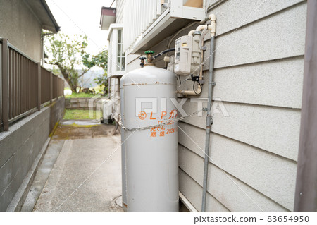 Propane gas installed outdoors Propane gas installed outdoors 83654950