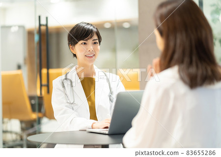 Young female doctor to see a doctor Photo cooperation: WEEK Shibadaimon (Sun Frontier Fudousan) 83655286