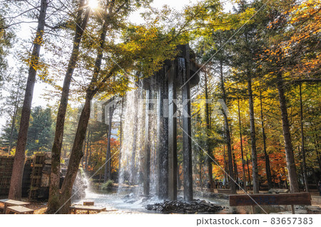Elysian Waterfall in Nami Island Elysian Waterfall in Nami Island 83657383