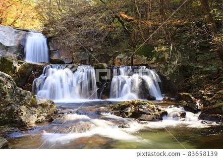 Beautiful, waterfall scenery, autumn scenery, Beautiful, waterfall scenery, autumn scenery, 83658139