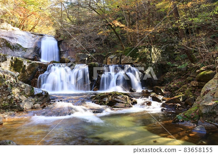 Beautiful, waterfall scenery, autumn scenery, Beautiful, waterfall scenery, autumn scenery, 83658155