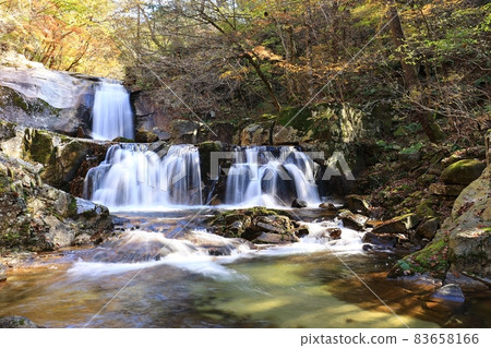 Beautiful, waterfall scenery, autumn scenery, Beautiful, waterfall scenery, autumn scenery, 83658166