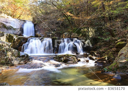 Beautiful, waterfall scenery, autumn scenery, Beautiful, waterfall scenery, autumn scenery, 83658170
