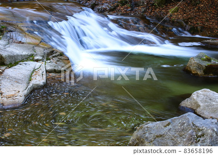 Beautiful, waterfall scenery, autumn scenery, Beautiful, waterfall scenery, autumn scenery, 83658196