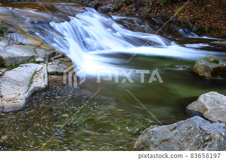 Beautiful, waterfall scenery, autumn scenery, Beautiful, waterfall scenery, autumn scenery, 83658197