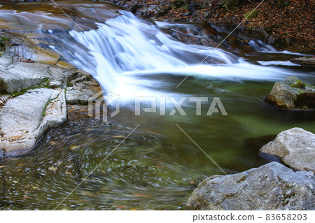 Beautiful, waterfall scenery, autumn scenery, Beautiful, waterfall scenery, autumn scenery, 83658203