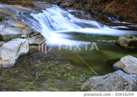 Beautiful, waterfall scenery, autumn scenery, Beautiful, waterfall scenery, autumn scenery, 83658204
