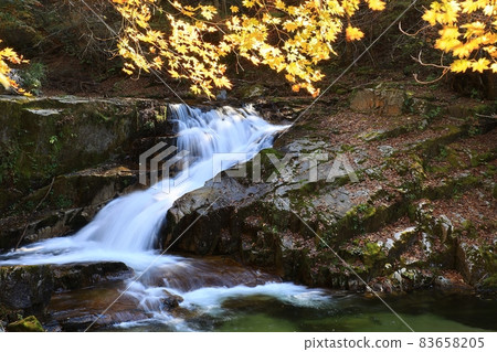 Beautiful, waterfall scenery, autumn scenery, Beautiful, waterfall scenery, autumn scenery, 83658205