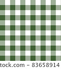green and white texture grid with squares. checkered background for fabric. illustration 83658914