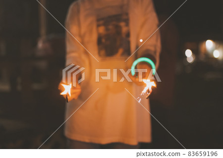 手持煙花 煙花 花火 83659196