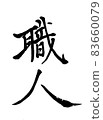 Craftsman-Handwritten brush character 83660079