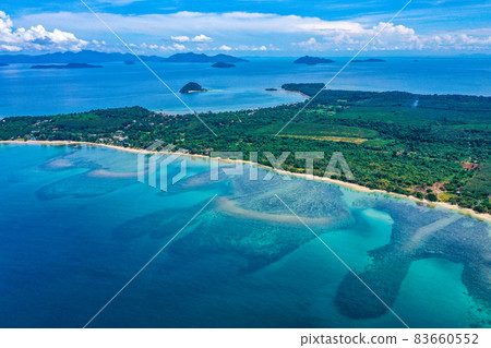 Koh Mak tropical island and its paradise beach near koh Chang, Trat, Thailand 83660552