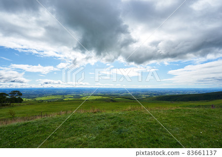 Tokachi Plain from the Naitai Kogen Farm, Hokkaido 83661137
