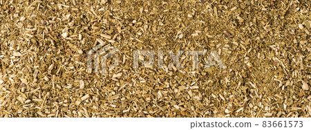 Background with yerba mate. Panoramic banner 83661573