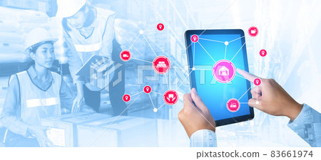 Smart warehouse management system with innovative internet of things technology Smart warehouse management system with innovative internet of things technology 83661974