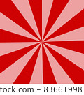 illustration of the background of red rays. Pattern 83661998
