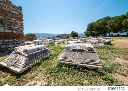 Ruins of ancient city Ephesus. Selcuk,Izmir,Turkey. Ruins of ancient city Ephesus. Selcuk,Izmir,Turkey. 83662332