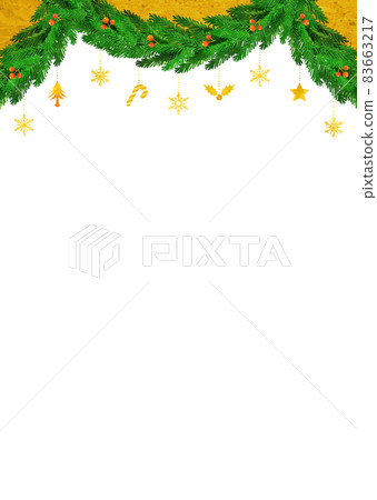 Background Material Christmas Garland Ornament Fir Tree 83663217