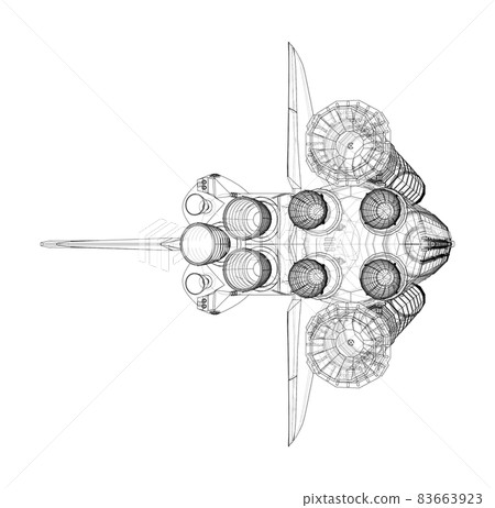 Rocket carrying space shuttle Rocket carrying space shuttle 83663923