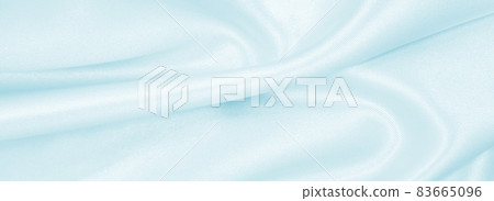 Smooth elegant blue silk or satin luxury cloth texture as abstract background. Luxurious background design Smooth elegant blue silk or satin luxury cloth texture as abstract background. Luxurious background design 83665096