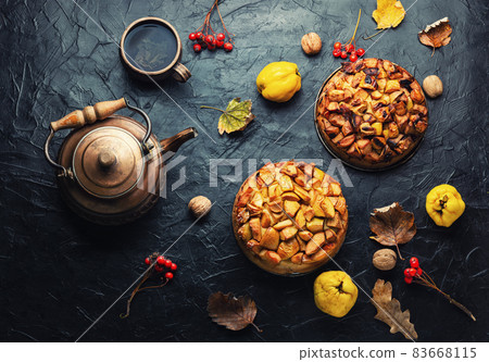 Autumn pie with quince Autumn pie with quince 83668115