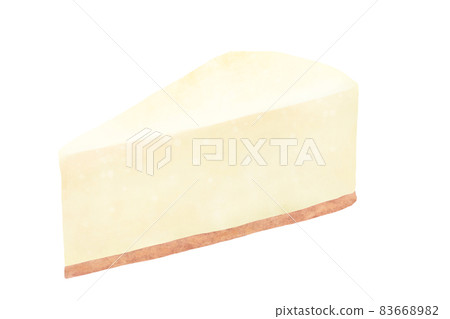 Color illustration of rare cheesecake 83668982