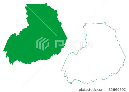 Boa Vista do Tupim municipality (Bahia state, Municipalities of Brazil, Federative Republic of Brazil) map vector illustration, scribble sketch Boa Vista do Tupim map 83669892