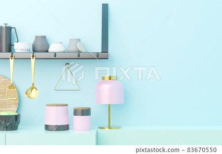 柔和色彩的廚房配件 83670550