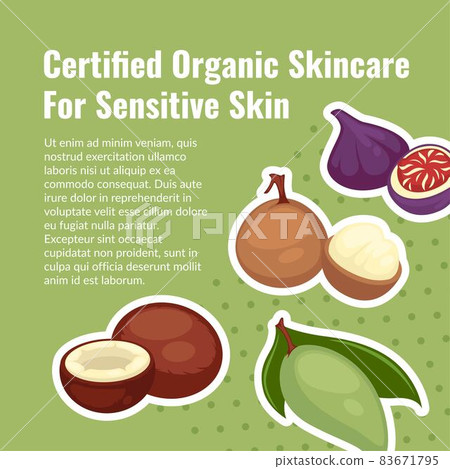 Certified organic skincare for sensitive skin 83671795