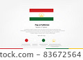 Emblem and symbol of Tajikistan flag vector 83672564