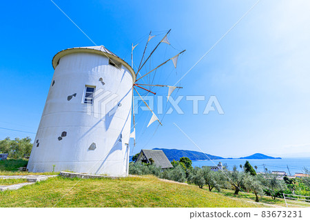 Greece Windmill Kagawa Prefecture Shozushima 83673231