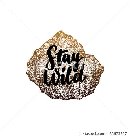 Stay Wild Stone Dotwork 83673727