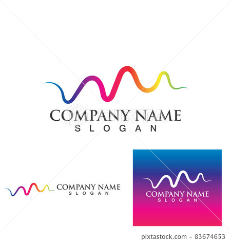 Sound waves vector illustration 83674653