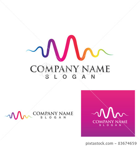 Sound waves vector illustration Sound waves vector illustration 83674659