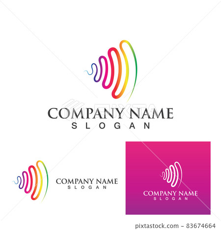 Sound waves vector illustration 83674664