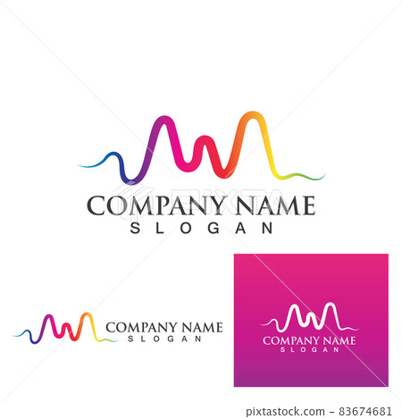 Sound waves vector illustration Sound waves vector illustration 83674681