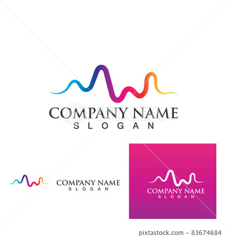 Sound waves vector illustration Sound waves vector illustration 83674684
