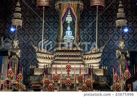 Within the church of Wat Theptidaram Temple, A beautiful bronze sculpture of Buddha situated in Wat Theptidaram main hall. Within the church of Wat Theptidaram Temple, A beautiful bronze sculpture of Buddha situated in Wat Theptidaram main hall. 83675996