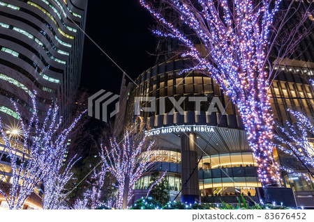 Illuminations Hibiya Tokyo city night view Illuminations Hibiya Tokyo city night view 83676452